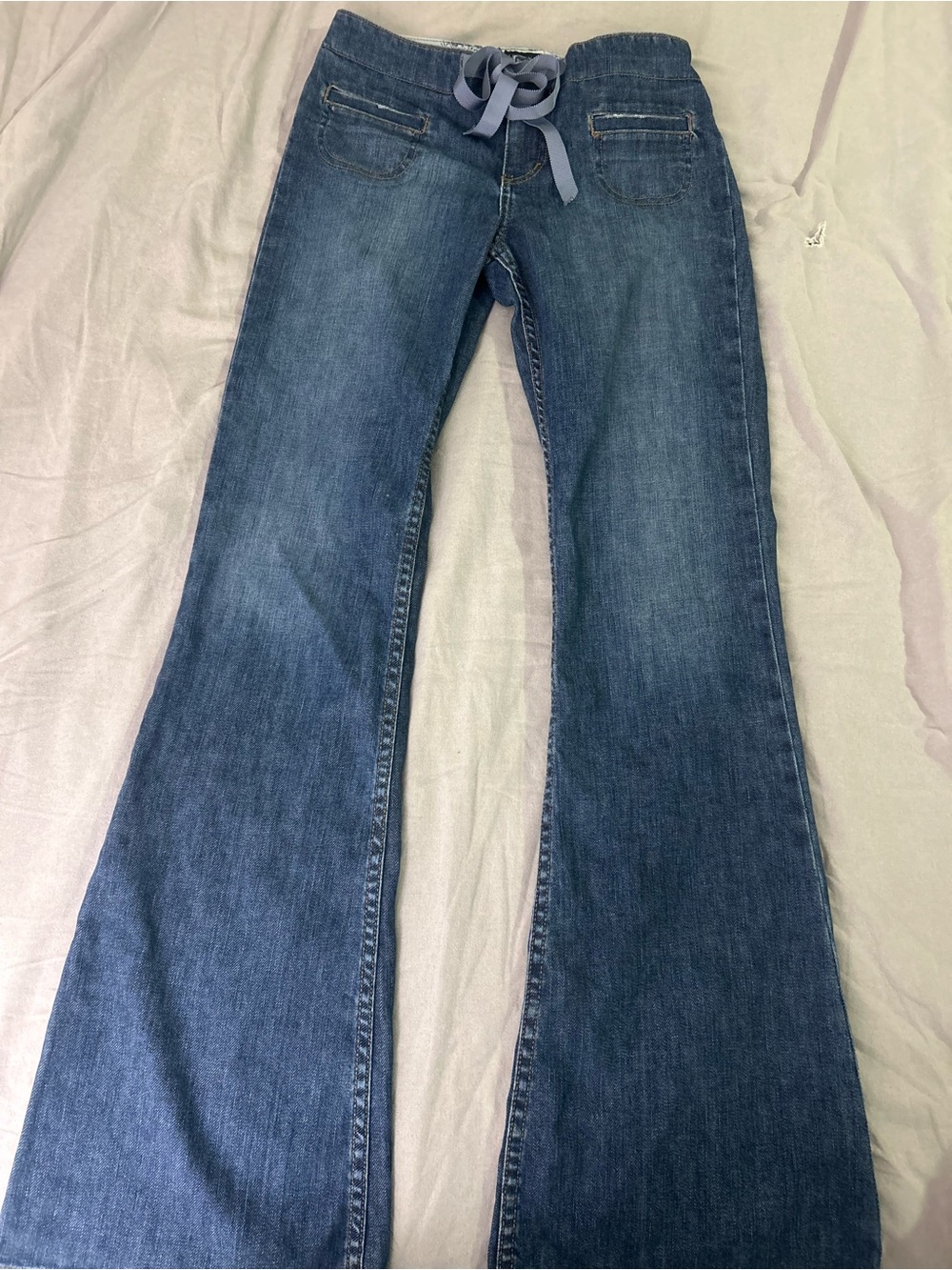 Vintage Y2K Juicy Couture Low-Rise Ultra-Flare Jeans Size 27
